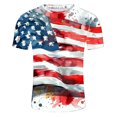 thumbnail image 5 of Spring Tops for Women Funny Shirts for Men under $10 Summer Shirts for Men Independence Day Men's Graphic Round Neck Short Sleeve T-shirt Tops/Shirt Multicolor XXXL, 5 of 5