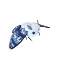thumbnail image 1 of Moth Papillon Bleu Peluche Poupée de Collection Créature Insecte Décor Intérieur, 1 of 3