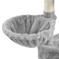 thumbnail image 6 of Yaheetech 46'' Multilevel Cat Tree with Cat Condo & Scratching Posts, Light Gray, 6 of 9