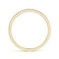 thumbnail image 2 of Angara Natural Diamond Ring - Fishtail Set Diamond Semi Eternity Wedding Ring in 14K Yellow Gold for Women (Ring Size = 9), 2 of 8