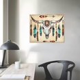 thumbnail image 4 of Autua Cow Skull Feathers Arrows Canvas Wall Art For Home Decor 20x16in, 4 of 6