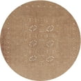 thumbnail image 1 of Ahgly Company Machine Washable Indoor Round Contemporary Sand Brown Area Rugs, 6' Round, 1 of 7