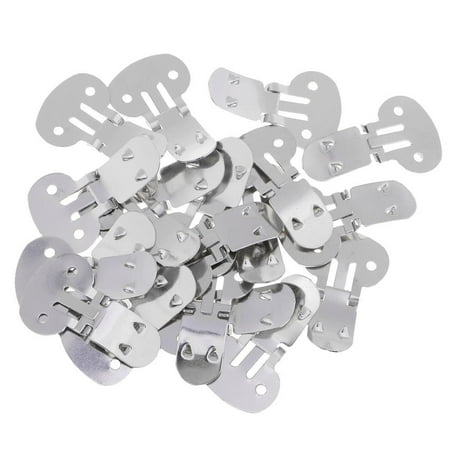 

20 Pieces Stainless Steel Flat Blank Shoe Clips for crafts Findings 3.2 x 2cm Big