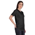 thumbnail image 2 of Inkmeso T-Shirt Basique Col Rond Femme Manches Courtes Coupe Régulière Long Tee Haut d'Entraînement, 2 of 8