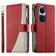 thumbnail image 1 of Funda cartera GANGXUN para OPPO Reno 10 5G , cuero PU con tarjetero, cremallera, correa de mano, soporte y protección 593°, 1 of 6