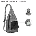 thumbnail image 2 of Earthy Tribal Sling Backpack – Crossbody Travel Bag, 2 of 4