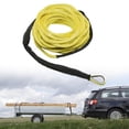 thumbnail image 5 of funtasica Synthetic Winch Rope Tow Rope 15M Heavy Duty Tow Strap 7700lbs Towing Rope Trailer Rope for Boat Car SUV UTV Accessories Yellow, 5 of 7