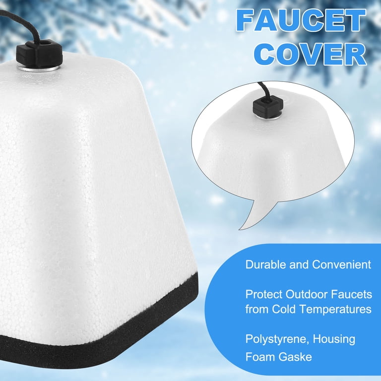 Luiisis Outdoor Faucet Covers For Winter, 3 Pack White photo 2