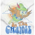 thumbnail image 2 of Woodsy Owl Vintage Be The Change Hoodie Sweatshirt Women Men Brisco Brands M, 2 of 6