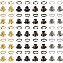 200 Sets 4 Colors Eyelets and Grommets 3MM Hole Self Backing Eyelet Mini Crop A Dile Eyelets with Washers