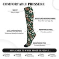 thumbnail image 3 of Lsque Lilies Flowers Pattern Sport Compression Socks for Men & Women 15-20 mmHg Knee High Nurse Pregnant Running Medical and Travel Athletic, 3 of 6