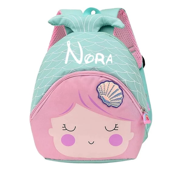 Kcolen Travel Backpacks Cute Cartoon Embroidered Nylon Backpack Functional Daycare Bag for Young Learners Stylish School Companion