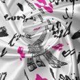 thumbnail image 5 of Ambesonne Paris Valance Pack of 2, Pink Kiss Eiffel Love, 54"X18", White Black Pink, 5 of 5