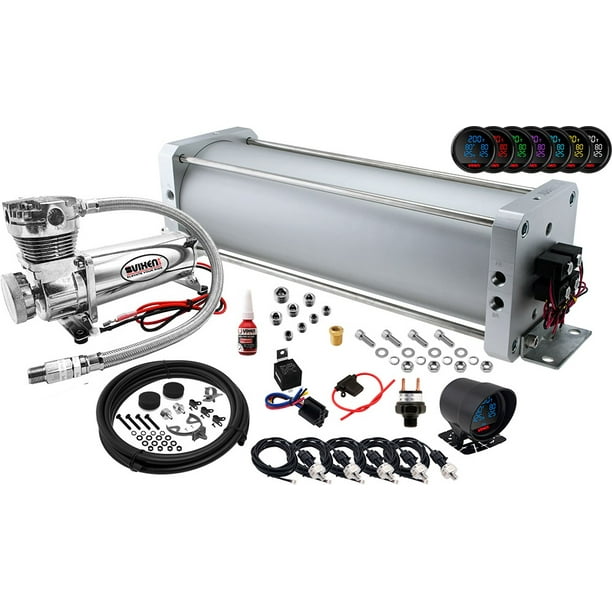 Vixen Air Suspension Kit for Truck/Car Bag/Air Ride/Spring. On Board System 200psi Compressor