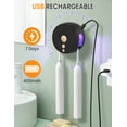 thumbnail image 2 of Sentryse Toothbrush Holder, Electric UV Toothbrush Cleaner, 2 Cups Tooth Brush Holder Wall Mounted Bathroom Decor, Black, 2 of 8