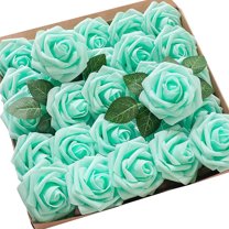 50pcs Burnt Orange Artificial Rose Flowers, Real Touch Foam Rose Bulk With Stem, Terracotta Fake Roses For Living Room Table Decor (Y)