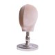 thumbnail image 3 of Cabeza de maniquí Fernando soporte para exhibición de pelucas tela multifuncional Base de plata, 3 of 8