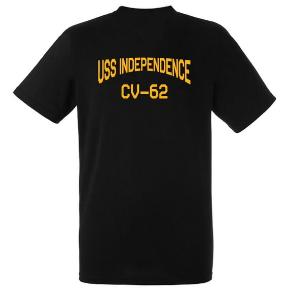 USS Independence CV-62 Aircraft Carrier Supercarrier Standard Size Short Sleeve Tee Shirt