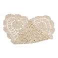 thumbnail image 4 of Vintage Crocheted Lace Tablecloth Doily Cotton Floral Oval Cover Mats Pads Dustproof Home Decor Kitchen Dining Bar Picnic Access, 4 of 11