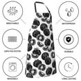 thumbnail image 5 of Naloa Hand Drawn Tomatoes Apron Kitchen Aprons with Pockets for Women Men Chef, 5 of 8