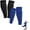 black+blue, variant on Shin Defender Shin Guards Kids, Shindefender Shin Guards Sleeves, for Soccer Ski Youth