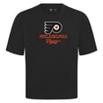 thumbnail image 2 of Men's Levelwear  Black Philadelphia Flyers Team Surge Luxe Signature Knit T-Shirt, 2 of 3