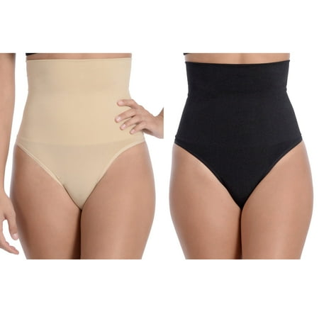 

Body Beautiful shapewear seamless Hi Waist Shaper with Thong bottom