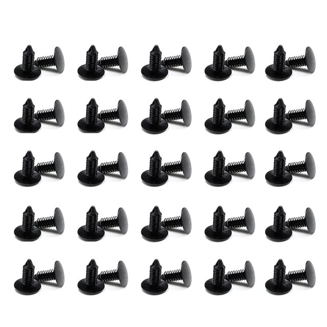 Scienceny Remaches de plástico de 50 piezas, retenedor de plástico Universal, ligero, resistente al desgaste, Clips de sujeción de fácil Vehículos, repuestos y accesorios Mis