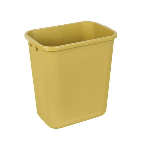 Billuyoard Papelera para eliminar residuos sin esfuerzo en cualquier entorno, contenedor de basura, papelera Suministros de limpieza para el hogar M patrón amarillo 13L