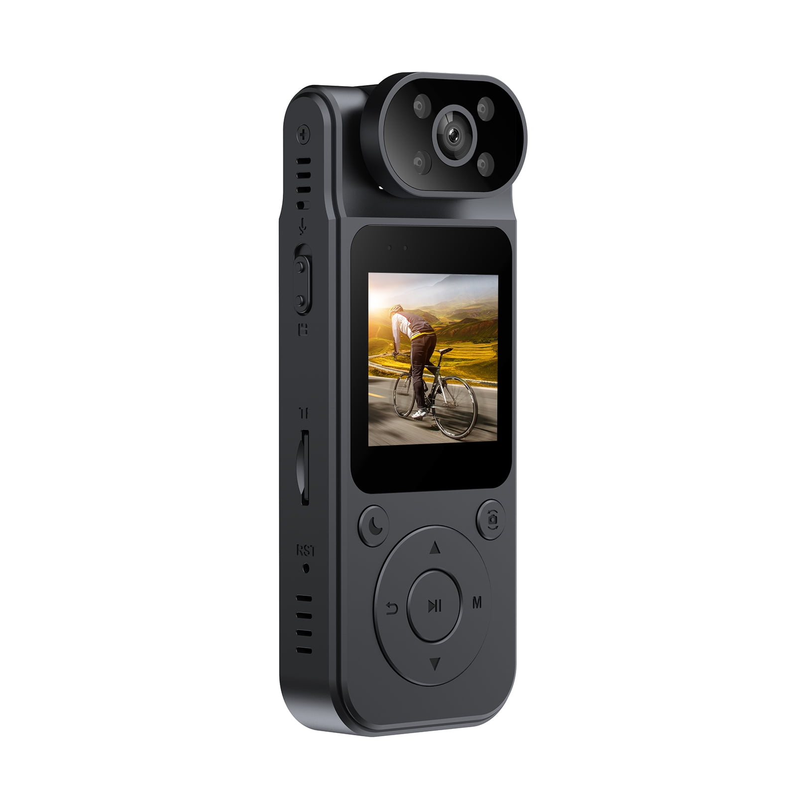 Camcorder,Video Camera Video Clip 180° Rotatable Camera With And 4k Lens And Rotatable Clip Body Camera 4k Video 4k Body Cam Video Rotatable Lens With Clip With Body Audio And Clip Law