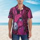 thumbnail image 2 of Balery ink Donkey Pop Art Camisas hawaianas de manga corta para hombre, camisas playeras de corte holgado, camisas de vacaciones con botones,XX-Large, 2 of 7
