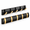 Black Gold, variant on 2 Pack Wall Mounted Coat Rack 5 Foldable Hooks Black