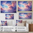 thumbnail image 4 of Designart "Clouds curious Wisps I" Landscapes Floater Framed Wall Art Living Room, 4 of 7