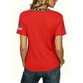 thumbnail image 6 of Fabrcox 1776-2026 250 Th Anniversary of USA Shirt Flag Print V Neck T Shirts for Women Short Sleeve Independence Day Freedom Patriotic 4th of July Shirts for Women Red S, 6 of 6