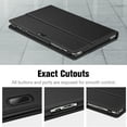 thumbnail image 5 of Tablet Case for MatrixPad S10 10 inch - Fintie Multiple Angle Viewing Folio Case Cover with Pocket, Pencil Holder for VANKYO 10" MatrixPad S10, Black, 5 of 7