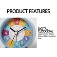 thumbnail image 3 of Alarm Desk Clock Home or Office Early childhood education Decor Nice For Gift Green, 3 of 7