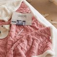 thumbnail image 3 of AUQ Throw Blanket,Lamb Wool Double Layer Bed Blankets,Enhanced Warm Lock Throw Blankets,Pink,40*60in, 3 of 5