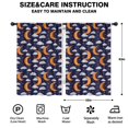 thumbnail image 2 of Blackout Kids Curtains,Dark Blue Moon Cloud Star Pattern Childrens Insulated Curtains Set Of 2,Bedroom Essentials,Toddler Room Decor 42x63in(106x160cm), 2 of 5