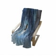 thumbnail image 4 of Angel Wings Soft Flannel Fleece Blanket, Little Girl Flying Against Storm Clouds in Rainy Night Bravery Concept, Cozy Plush for Indoor and Outdoor Use, 70" x 90", Navy and Sky Blue, by Ambesonne, 4 of 6