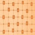 thumbnail image 1 of Ahgly Company Indoor Square Solid Orange Modern Area Rugs, 7' Square, 1 of 4