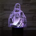 thumbnail image 4 of Lámpara de luz de noche Led 3d lámpara 3d Cruz Jesús Biblia luz de noche placa acrílica toque decoración del hogar regalos de vacaciones para amigo Feliz Sencillez, 4 of 4