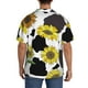 thumbnail image 3 of Fotbe Sunflowers Country Camisa Estampada de Manga Corta para Hombre, Casual de Verano, Estilo Playero, Sin Arrugas-3X-Large, 3 of 5