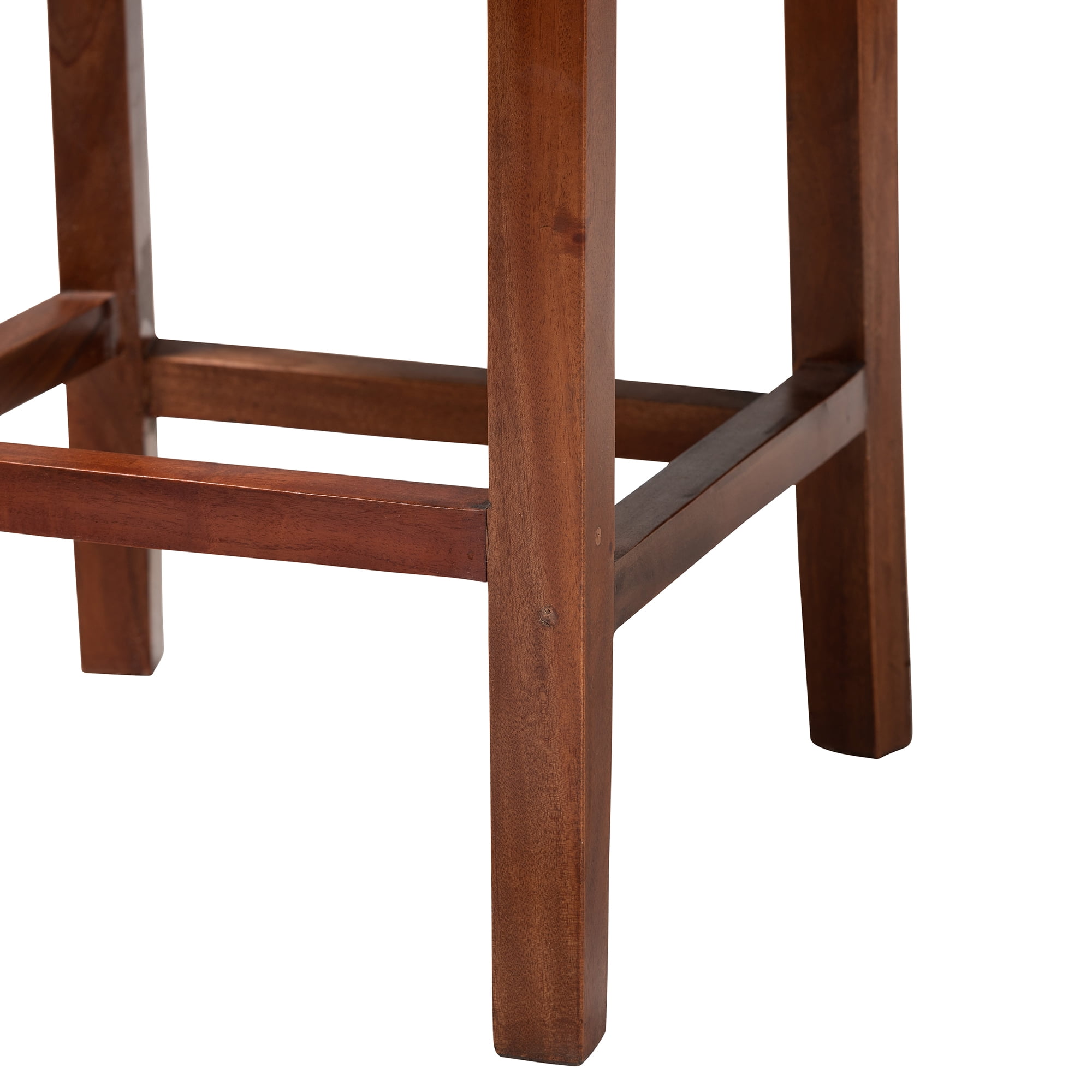 bali & pari Racquel Rattan Bar Stool, Natural Brown