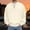 White, variant on Quarter Zip Pullover Men Long Sleeve Stand Collar Lightweight Corduroy Shirt Plain Business Casual Work Shirts