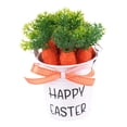 thumbnail image 4 of Cubo pequeño de Pascua para recolectar, ligero y versátil, para decoración de Pascua, ideal para celebraciones en el césped, fiestas en el jardín o en Lazo de lunares naranja, 4 of 8