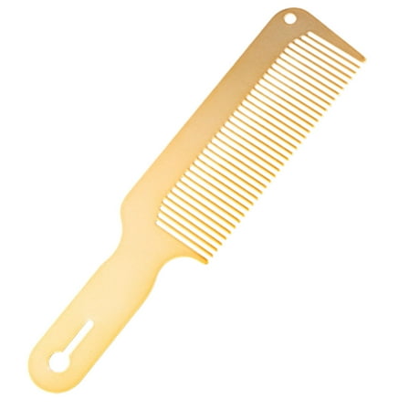 OUNONA Mens Hair Comb Steel Wide Tooth Comb for Wet Hair with Comfortable Grip Handle