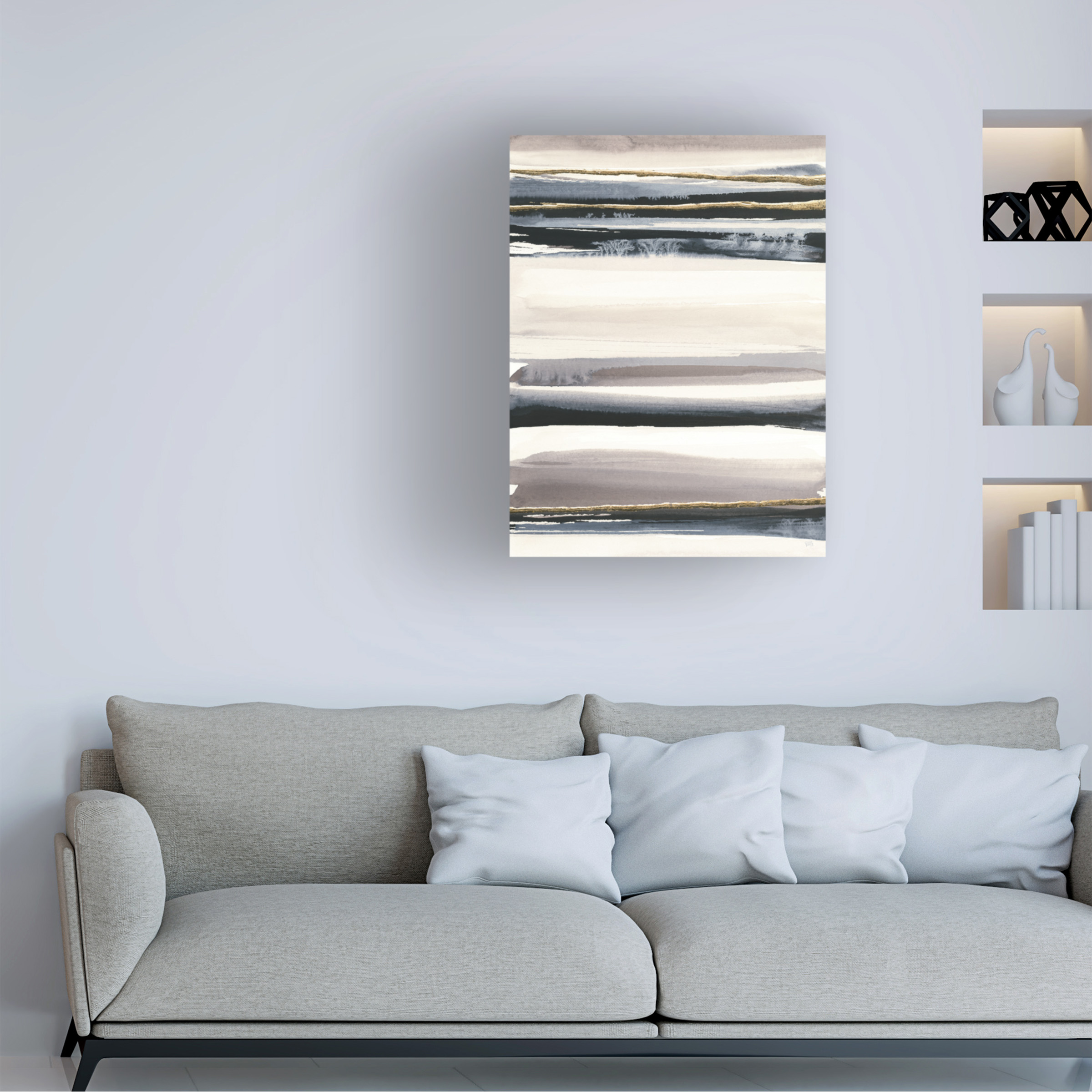 Trademark Fine Art 'Gilded Grey III' Canvas Art by Chris Paschke