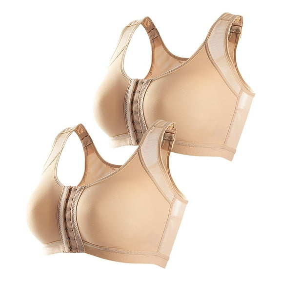Sngxgn Womens Satin Full Coverage Bra,S upport Underwire Bra(Beige,L)