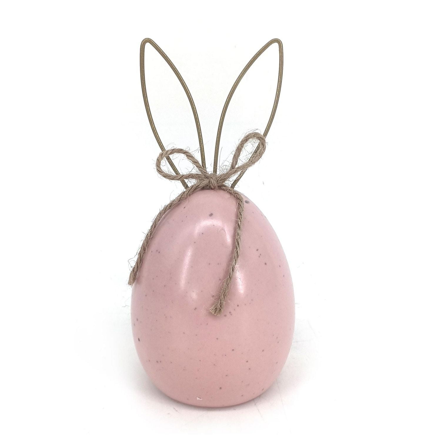 Oeuf rose en céramique