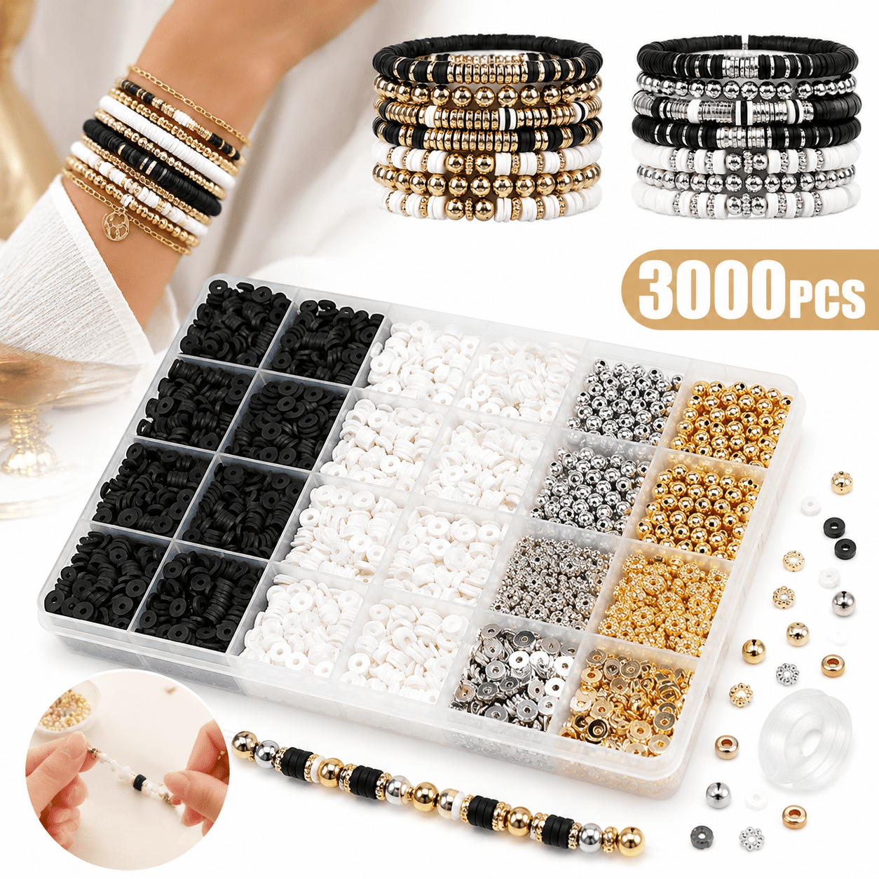 Cra-Z-Art Be Inspired ABC Fashion Bead Bracelet Studio, 800+ Multi